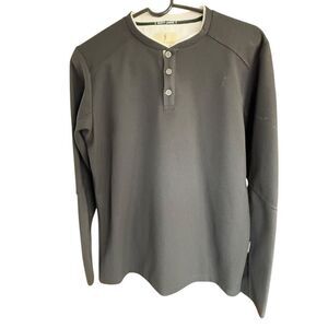 Scott James England Shirt Men's Thermal Black Sz Medium Casual Normcore Hiking